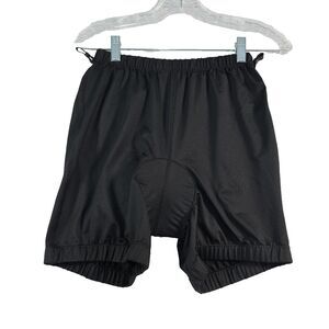 L.L. Bean Cycling Padded Liner Shorts Women's Medium Black Comfort Mountain Bike